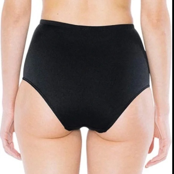 American Apparel SWIM Black High-Waisted Bikini Bottom - Picture 4 of 7